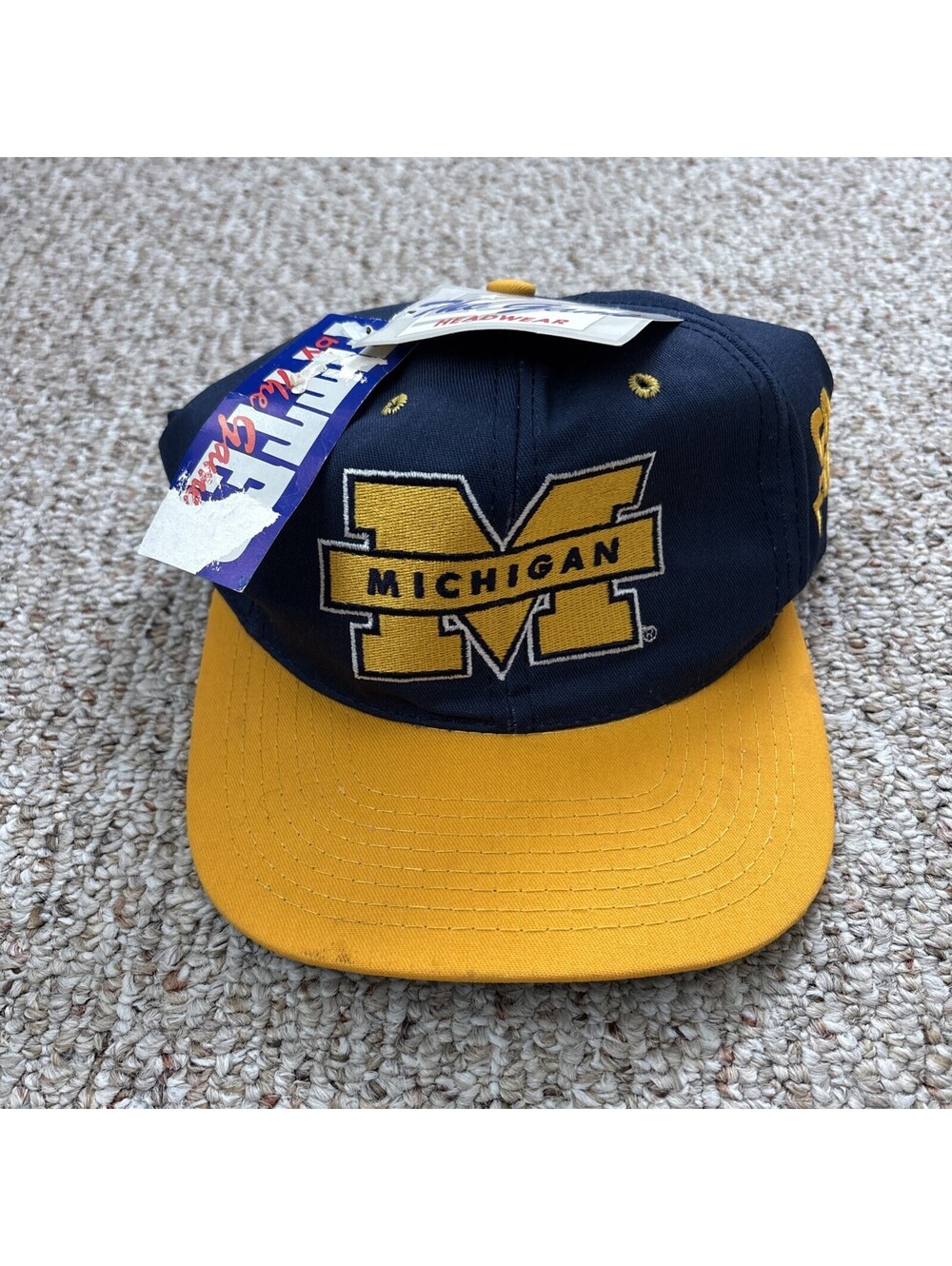 University of Michigan Wolverines The Game Russell Athletic Vintage Hat 7 3/8"